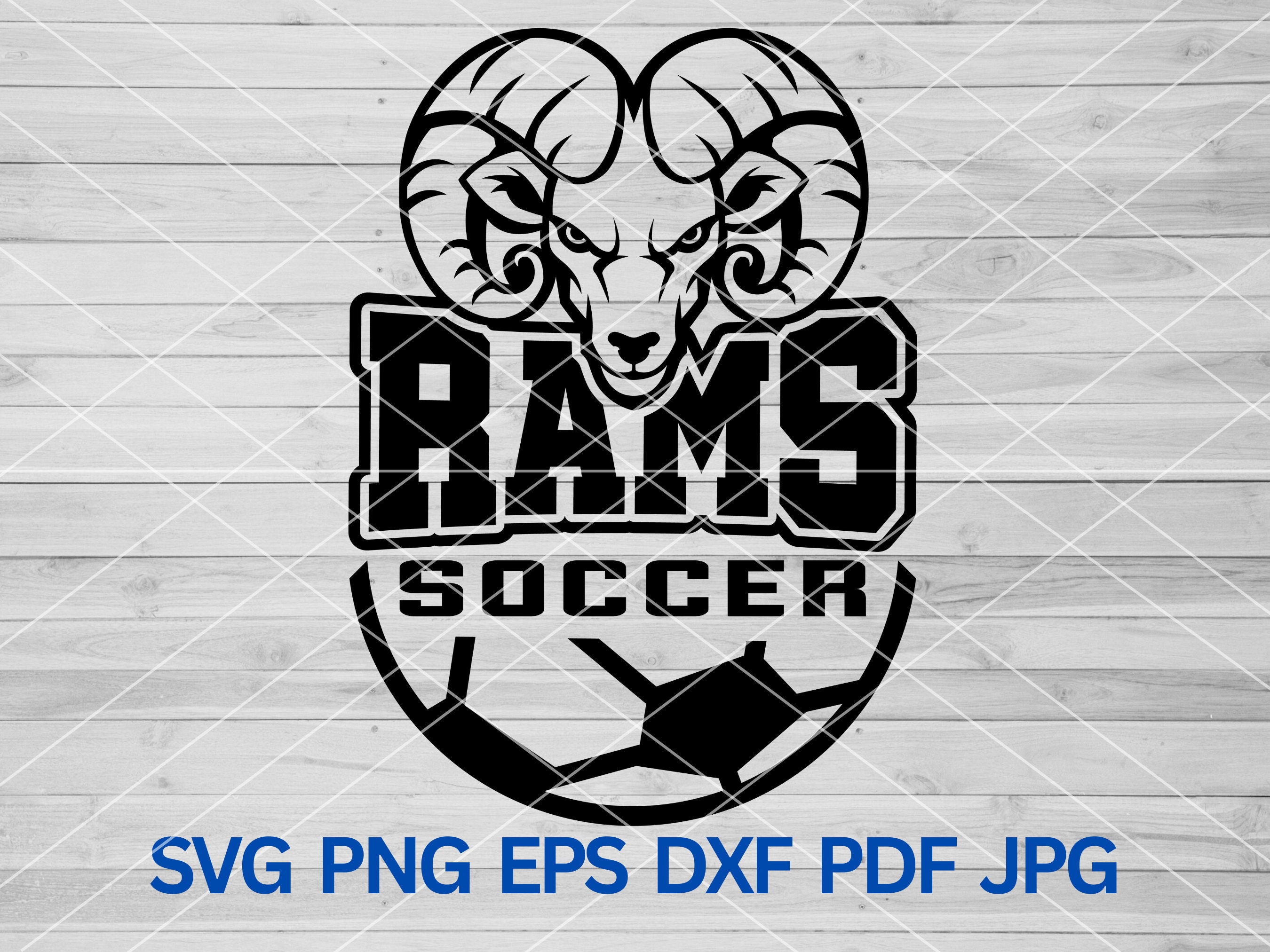 High School Rams Soccer Svg, Ram Svg, Rams Svg, Rams Svg Cut Files
