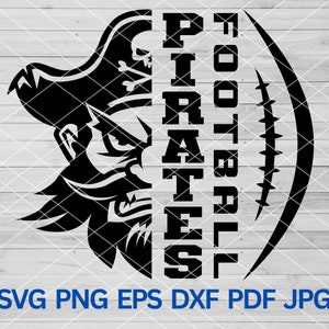 High School Pirates Football svg, Pirates svg, Pirates mascot svg, Pirates svg Cut Files Cricut, Pirates Team Spirit, Pirates Cheer svg