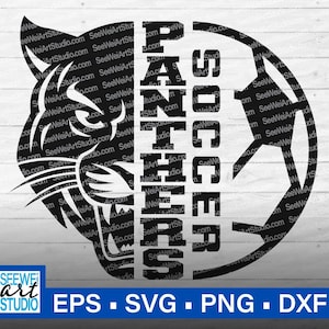 High School Panthers Soccer svg, Panthers Pride svg, Panther svg, Panthers svg, Panthers mascot svg, Panthers svg cut file cricut, Cheer mom