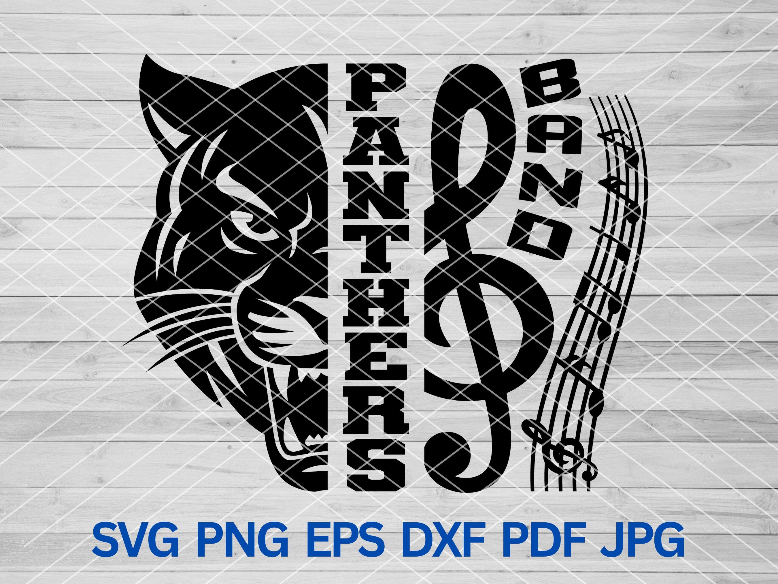 Panthers Band svg, , Panthers svg, Panthers Marching Band svg, Panthers mascot svg, Marching Band Mom Shirt svg, Panthers Pride svg