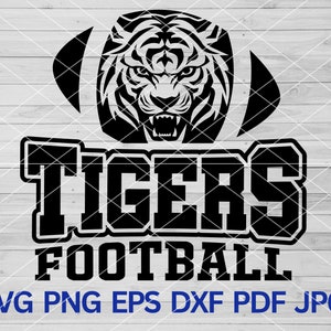 High School Tigers Football svg, Tigers svg, Tigers mascota svg, Tiger svg Cut Files Cricut, Tigers School Spirit, Tigers Pride, Tigers Cheer