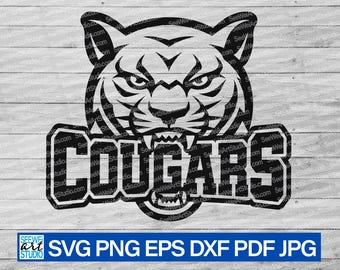 High School Cougars mascot svg, Cougars svg, Cougar svg, Cougars Cheerleading, Cougar school Spirit, Cougar Cheer Mom, Cougars Pride svg