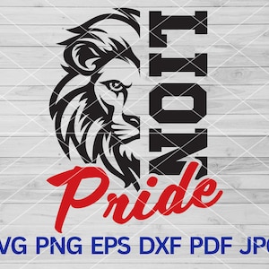Lion Pride svg, Lions school svg sports, Lion Team Spirit, Lions svg, Lion svg, Lions Mascot svg, Lions Cheer svg