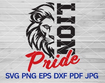 Lion Pride svg, Lions school svg sports, Lion Team Spirit, Lions svg, Lion svg, Lions Mascot svg, Lions Cheer svg