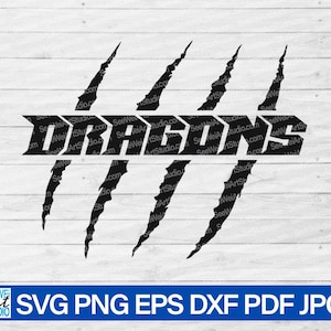 Dragons svg, High School Dragons Mascot svg, Dragon Scratches, Dragons School Spirit, Dragons Cheer Mom svg, Dragons Pride svg