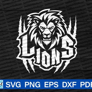 Lion svg, Lions svg, Lions scratches svg, Lions Pride football mom, Lions School Spirit, High School Lions Mascot svg, Lion Claws Marks png