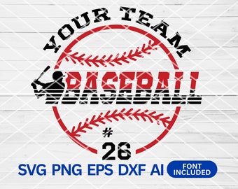 Baseball Team Template svg, Baseball svg, Mascot Template svg, Baseball Team svg Baseball svg Files For Cricut, Svg for Shirts, Personalized