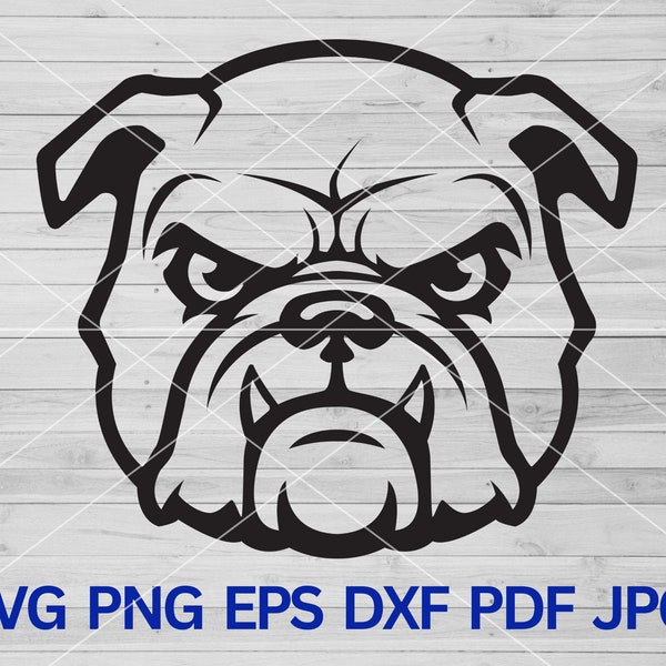 Bulldogs svg Bulldog svg, Bulldogs SVG Cut file for Cricut, Team Mascot, Bulldog Mascot svg, Bulldog animal head png, Bulldog school spirit