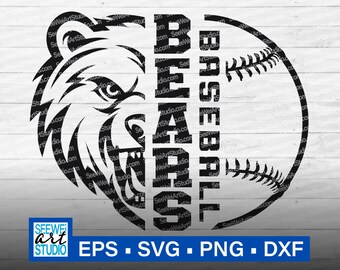 Arquivo SVG de beisebol dos Bears do Ensino Médio, Arquivo SVG de Urso, Arquivo SVG de Ursos, Arquivo SVG de mãe de jogador de beisebol com orgulho dos Bears, Arquivo SVG de espírito escolar dos Bears, Arquivo SVG de mascote dos Bears, Arquivo SVG de líder de torcida dos Bears