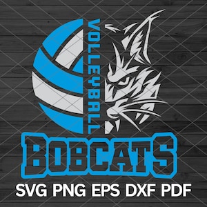 High School Bobcats Volleyball svg, Bobcat svg, Bobcats svg Cut Files Cricut, Bobcats  school, Bobcats mascot svg, Bobcats Pride Spirit svg