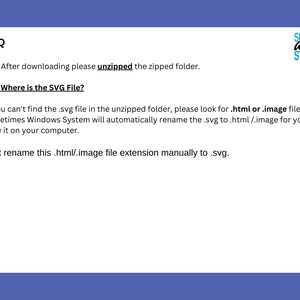 May include: A white document with the heading "FAQ" and text explaining how to find SVG files after downloading. The document is on a blue background, with the "SEEWE art STUDIO" logo in the upper right corner.