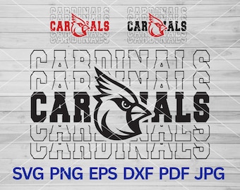 Cardinal SVG, Cardinals svg, Cardinals Cheer, Cardinal mascot svg, Cardinal school pride cut file cricut maker, Cardinals Pride svg Bird svg