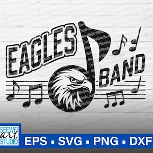 High School Eagles Band svg, Eagle Hawk Bird svg, Eagles mascot svg, Eagles Band Mom shirt svg, Eagles svg, Eagles Marching Band svg image 1