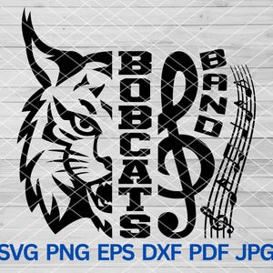 Bobcats Band svg, Bobcats Marching Band svg, Bobcats svg, Bobcats school, Bobcats mascot svg, Bobcats Pride Spirit, Marching Band Mom Shirt