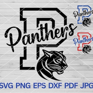 Panthers svg, Panther svg, Panthers School Spirit, Panthers mascot svg, Panthers school pride cut file cricut, Panthers Cheer, Panthers PNG