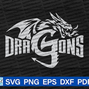 Dragons svg, Dragon svg, High School Dragons Mascot svg, Dragon School Spirit, Dragons Cheer Mom, Dragons Pride svg, Dragons Cheerleading