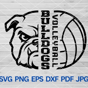 High School Bulldogs Volleyball svg, Bulldogs svg, Bulldog svg, Bulldogs Pride svg, Bulldogs Mascot svg, Bulldogs School Spirit, Bulldog Mom