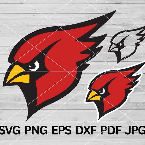 Cardinal SVG, Cardinals svg, Cardinal PNG, Cardinal mascot svg, Cardinal school pride cut file cricut maker, Cardinals football svg,Bird svg