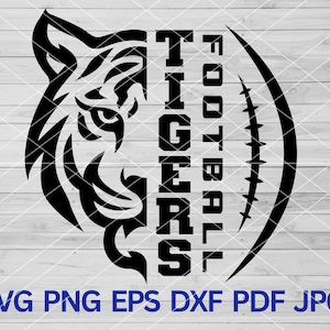 High School Tigers Football svg, Tigers svg, Tigers mascota svg, Tiger svg, Tigers Cut Files Cricut, Tigers School Spirit, Tigers Pride Cheer