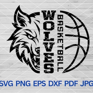 High School Wolves Basketball svg, Wolf Pride svg, Wolf Svg, Wolves svg, Wolf Cut file for Cricut, Wolves Mascot svg, Wolves Cheer Mom svg