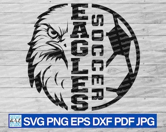 High School Eagles Soccer svg, Eagle Hawk Bird svg, Eagles mascot svg, Eagles School Spirit, Eagles svg, Eagles Pride svg, Soccer Cheer Mom