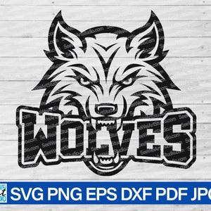 Wolf SVG, Wolves svg, Wolves Cut file for Cricut, Wolves Team svg, Wolves Pride svg, Wolves Mascot svg, Wolves school spirit, Wolves Cheer