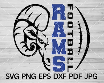 High School Rams Football svg, Rams svg, Rams mascot svg, Rams Football Mom, Rams Cheer, Rams Pride svg, Rams School Spirit, Sublimation
