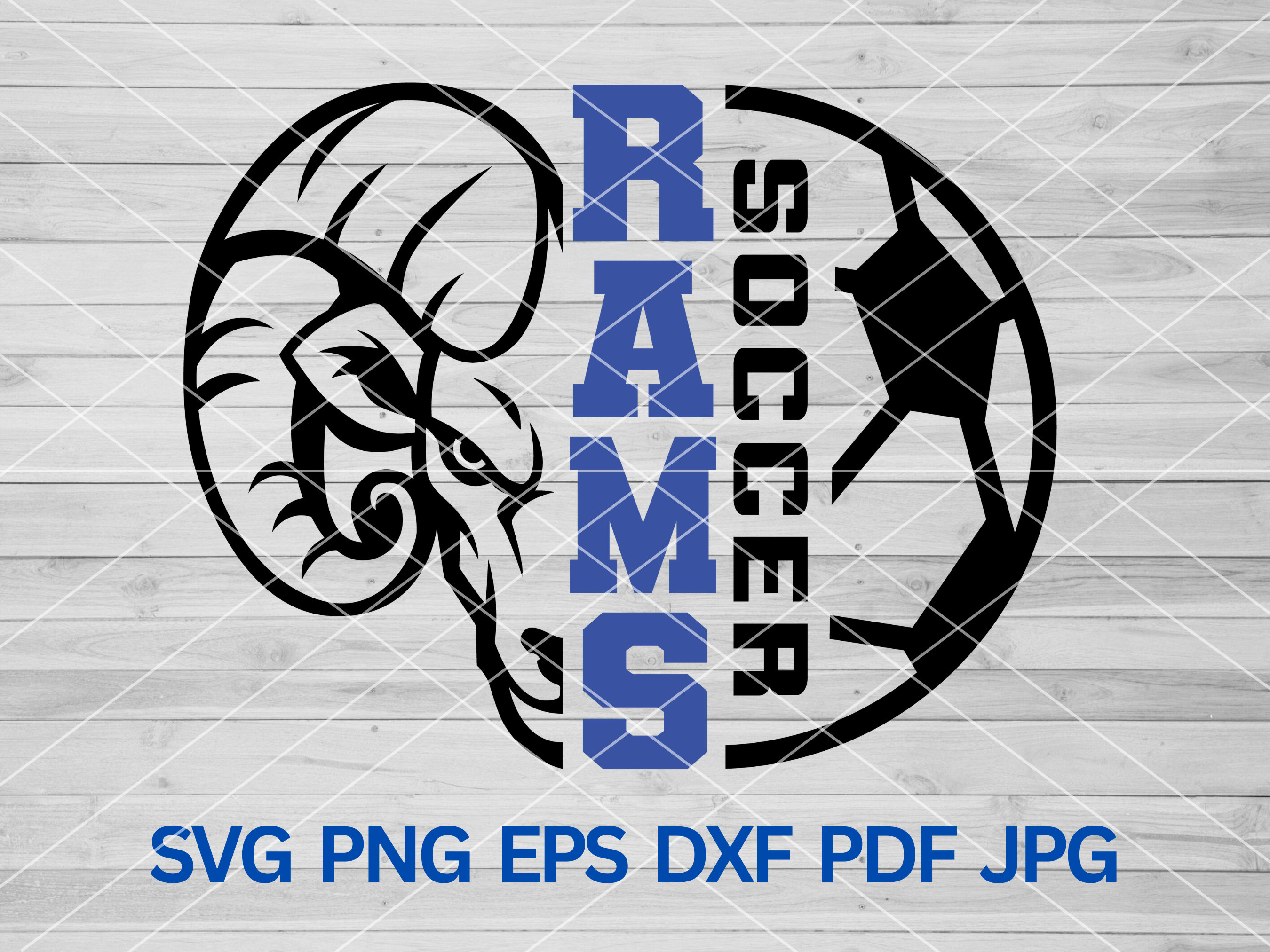 High School Rams Soccer Svg, Ram Svg, Rams Svg, Rams Svg Cut Files