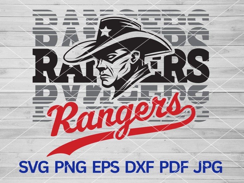 Rangers SVG, Ranger Svg, Cowboy Svg, Rangers Mascot Svg, School Spirit ...