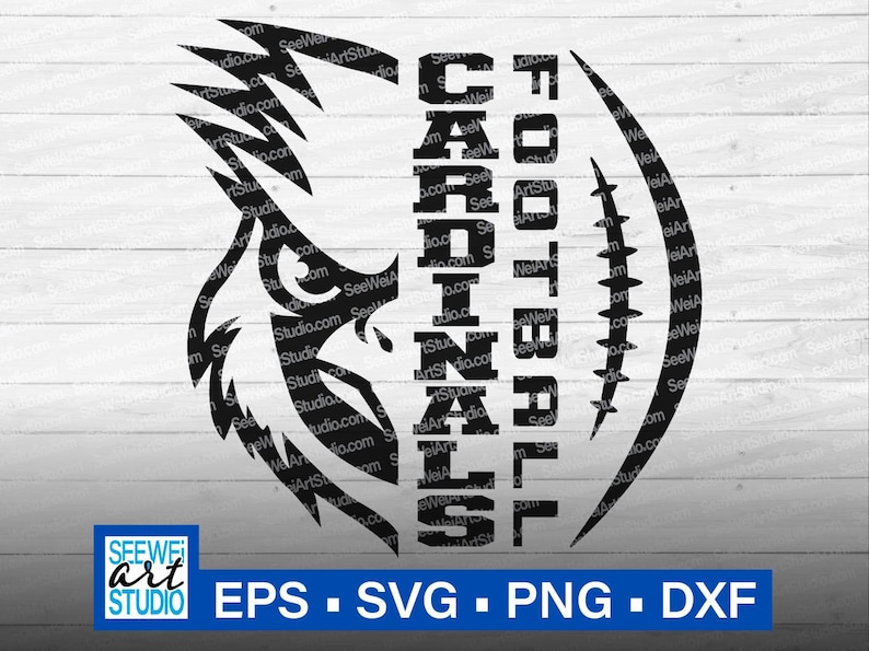 Fútbol americano de los Cardenales de secundaria (SVG), Cardenales (SVG), mascota de los Cardenales (SVG), orgullo escolar de los Cardenales, archivo de corte SVG de Cardenal (Cricut), Mamá del fútbol americano imagen 1