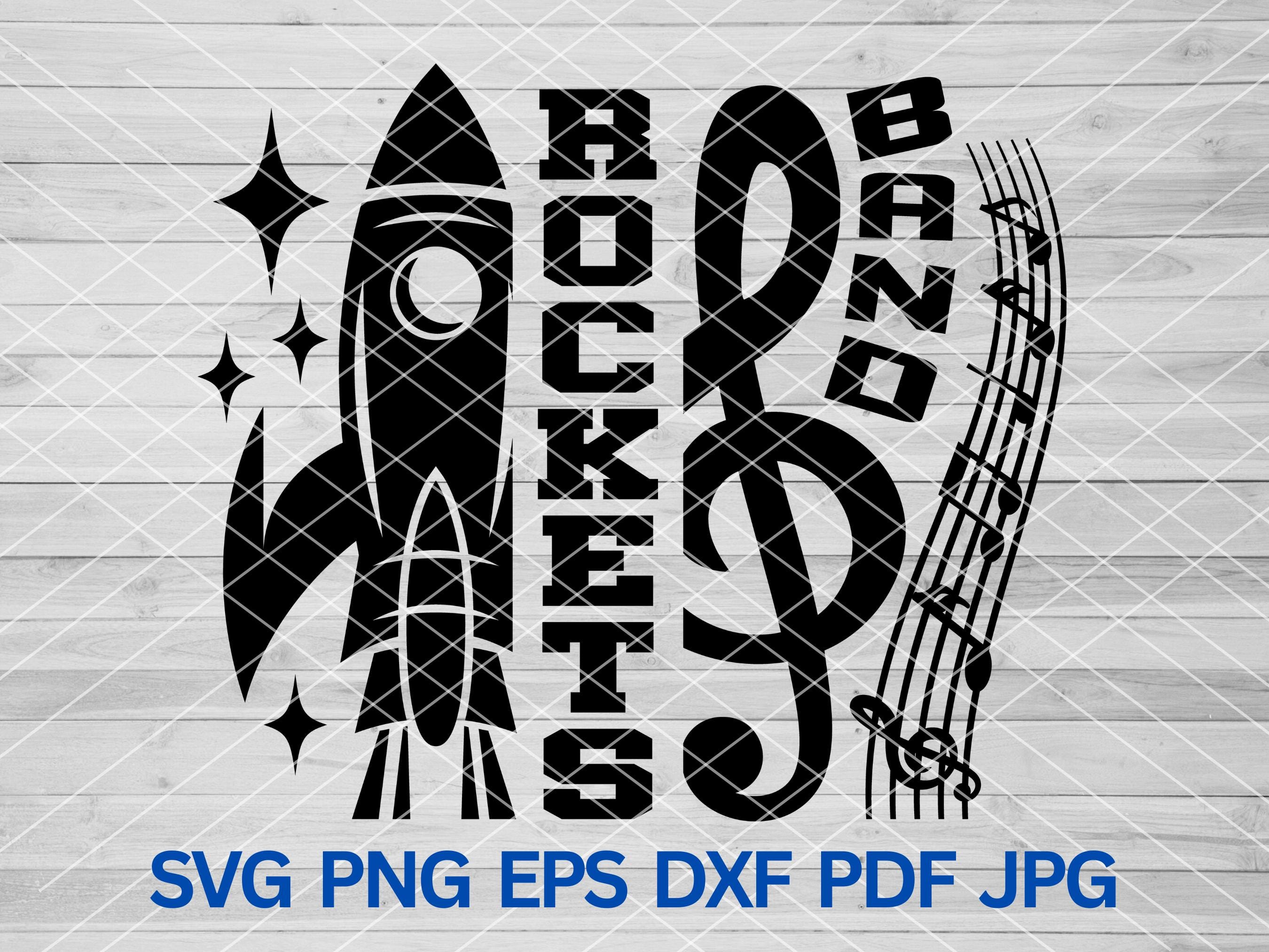 The Rockets Band Graphics Rockets Band Svg, Rockets Marching Band Svg, Rockets Svg, Rocket Mascot ...