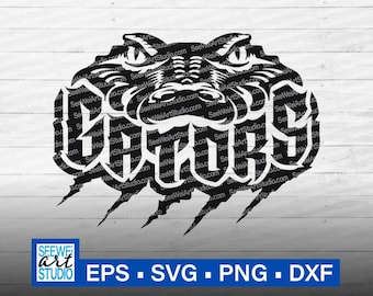 Gator svg, Gators svg, Gator Spirit svg, Gator School Spirit, High School Gators Mascot svg, Alligators svg, Gators Face Design Gators Pride