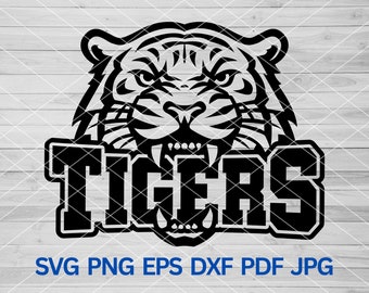 Tiger SVG, Tigers Svg, High School Tigers Football Basketball Soccer Cheer SVG, Tigers School Spirit svg, Tigers Mascot svg Cut Files Cricut