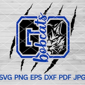 Go Bobcats svg, High School Cougars Sport Sublimation, Bobcats school, Bobcats mascot svg High School Bobcats Football Basketball Volleyball