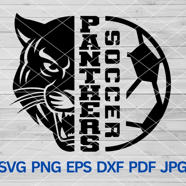 High School Panthers Soccer svg, Panthers Pride svg, Panther svg, Panthers svg, Panthers mascot svg, Panthers svg cut file cricut, Cheer mom