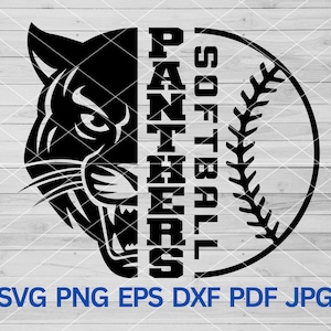 High School Panthers Softball svg, Panthers Pride svg, Panther svg, Panthers svg, Panthers mascot svg, Panthers cut file cricut, Cheer mom