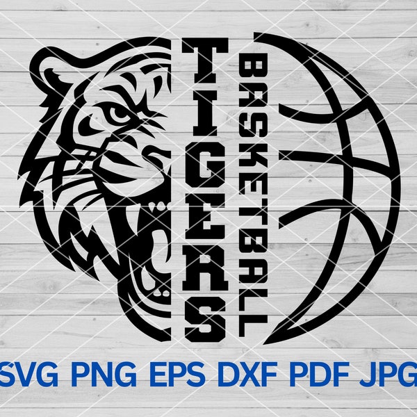 High School Tigers Basketball svg, Tigers svg, Tigers mascot svg, Tigers Cut Files Cricut, Tigers School Spirit, Tigers Pride, Tigers Cheer