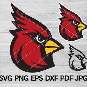 Cardinal SVG, Cardinals svg, Cardinal mascot svg, Cardinal school pride cut file cricut maker, Cardinals Bird svg, Cardinals Mom Cheer svg