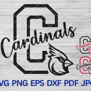 Cardinal svg, Cardinals svg, Cardinals Cheer, Cardinal mascot svg, Cardinal school pride cut file cricut maker, Cardinals Pride, Bird svg