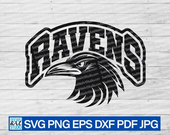 High School Ravens Mascot svg, Ravens Svg, Raven svg Cut Files Cricut, Silhouette Raven, Ravens Pride Svg, Raven Head SVG, Ravens Cheer Mom