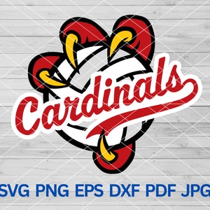 High School Cardinals Volleyball svg, Cardinal svg Cardinals svg, Cardinal mascot svg, Cardinal school pride cut file cricut, Volleyball svg