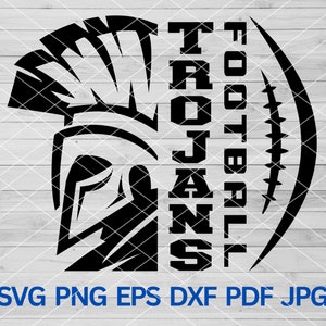 High School Trojans Football svg, Trojans Pride svg, Trojans svg, Trojans mascot svg, Trojans cut file cricut, Trojans Cheer mom svg