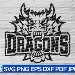 Dragons svg, Dragon svg, Dragons Mascot svg, Dragons svg Cricut Silhouette files, Dragon School Spirit, Dragons Cheer svg, Dragons Pride svg