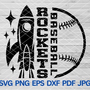 High School Rockets Baseball svg, Rockets Mascot svg, Rockets svg Cut file for Cricut, Rockets Team, Rockets school spirit Rockets Cheer Mom