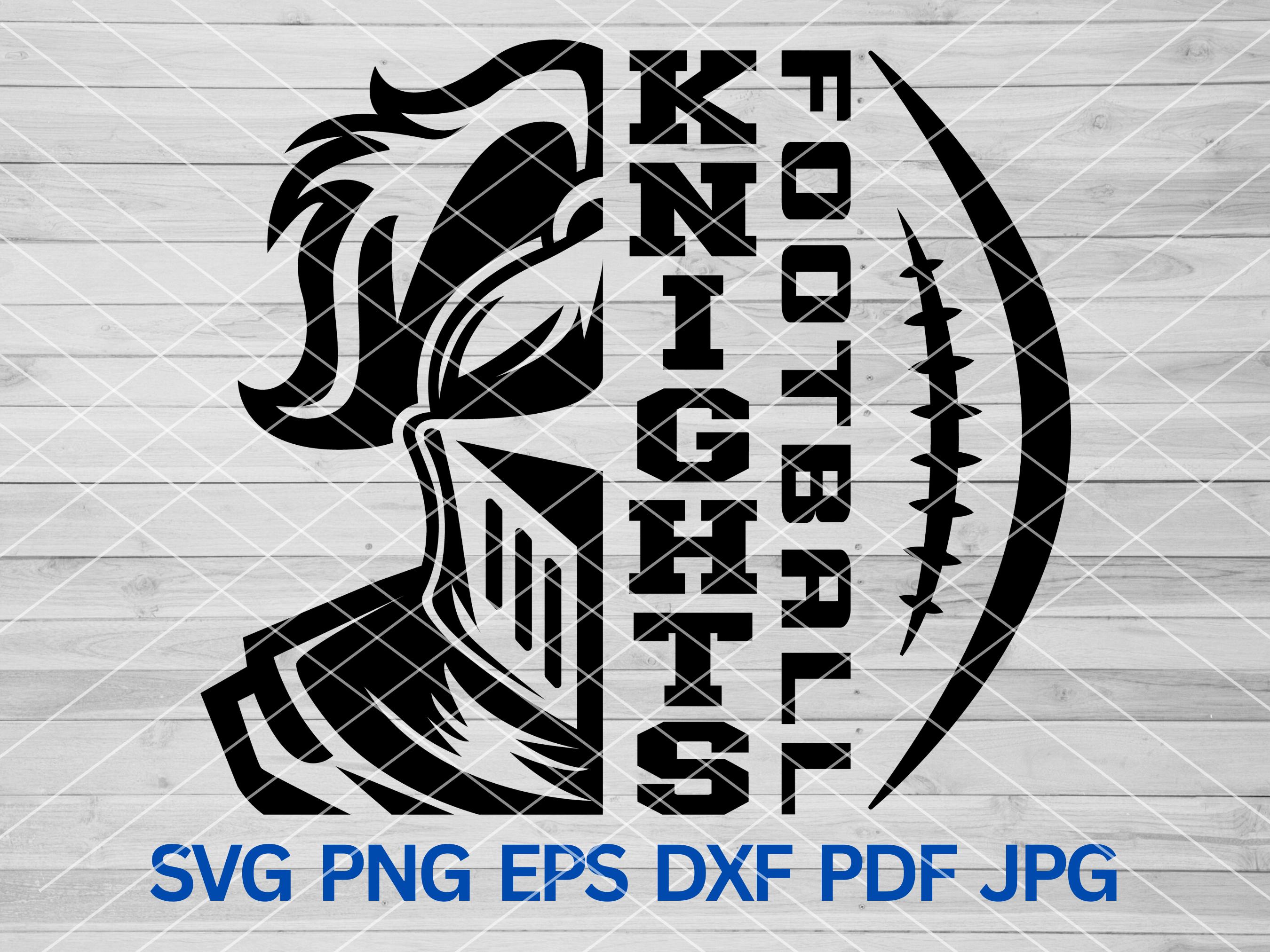 High School Knights Football svg, Knights svg, Knights mascot svg, Knights cut file cricut, Knights Cheer mom, Knights Pride, Football svg