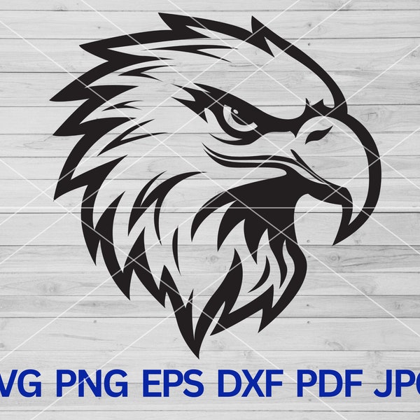 Eagle Hawk Bird Decoration SVG, Eagle PNG Clipart, Eagle Head SVG Cut Files Cricut, Silhouette Eagle, American Eagle Spirit, patriotic svg