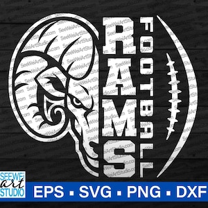 High School Rams Football svg, Ram Svg Rams svg, Ram Cut Files Cricut, Rams school svg sports, Rams mascot svg, Rams Pride Spirit svg