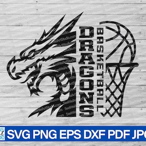 High School Dragons Basketball svg, Dragons svg, Dragons mascot svg, Dragon School Spirit, Dragons Cheer, Dragons Pride, Dragons Cheer Mom