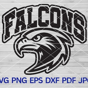 Falcons svg, High School Falcons Mascot svg, Silhouette Falcon, Falcons Pride Svg, Falcon Head SVG, American Falcon Vector Images Falcon PNG