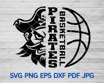 High School Pirates Basketball svg, Pirates svg, Pirates mascot svg, Pirates svg Cut Files Cricut, Pirates Team Spirit, Pirates Cheer svg